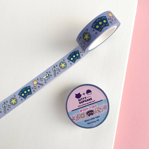 Kitty With A Cupcake - Kawaii Pastel Tarot Suits Washi Tape