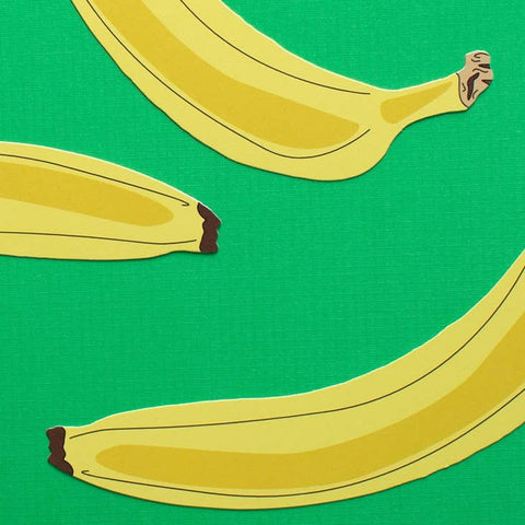 Humdrum Paper - Banana Bookmark (it's die cut!): Banana