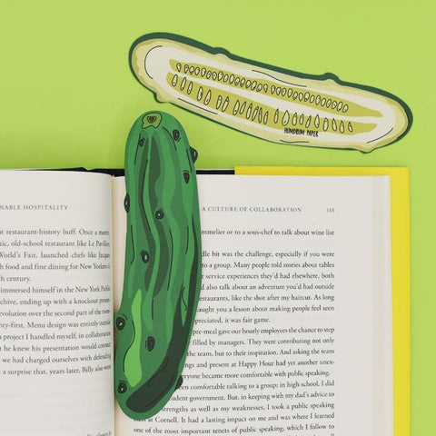 Humdrum Paper - Pickle Bookmark (it's die cut!)