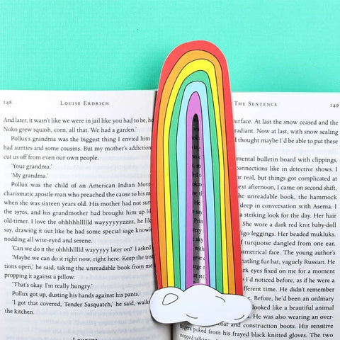 Humdrum Paper - Rainbow Bookmark (it's die cut!)