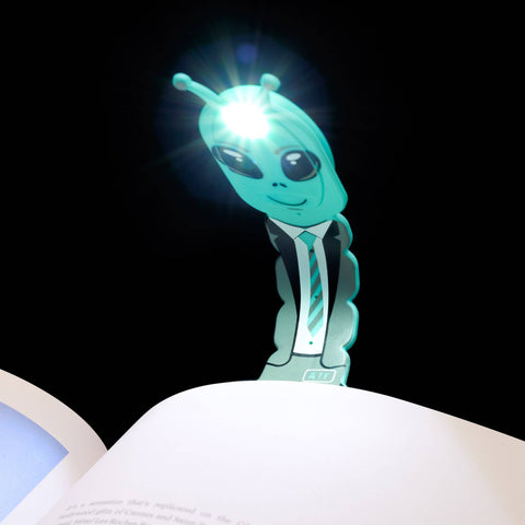 Thinking Gifts Company Ltd - Flexilight Aliens LED 2 in 1 Reading Book Light/Bookmark: Green