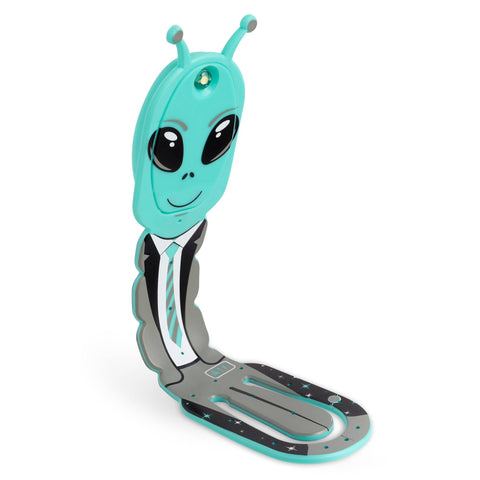 Thinking Gifts Company Ltd - Flexilight Aliens LED 2 in 1 Reading Book Light/Bookmark: Green