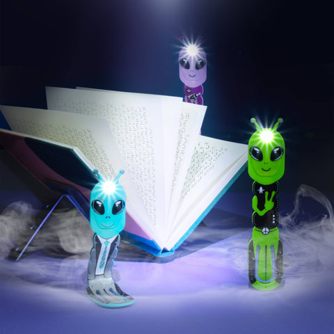 Thinking Gifts Company Ltd - Flexilight Aliens LED 2 in 1 Reading Book Light/Bookmark: Green