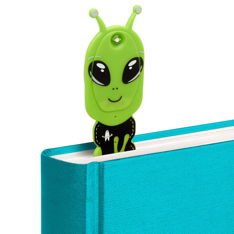 Thinking Gifts Company Ltd - Flexilight Aliens LED 2 in 1 Reading Book Light/Bookmark: Green