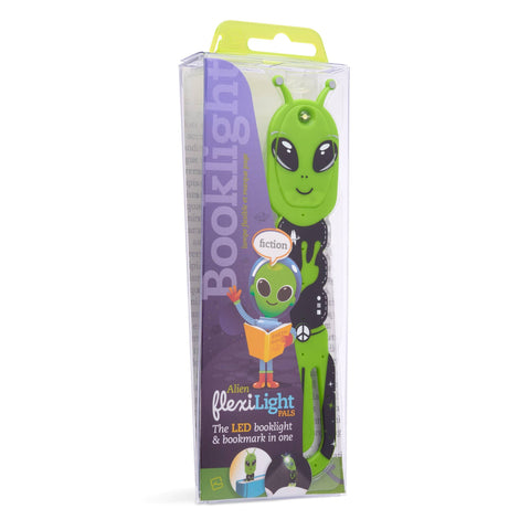 Thinking Gifts Company Ltd - Flexilight Aliens LED 2 in 1 Reading Book Light/Bookmark: Green