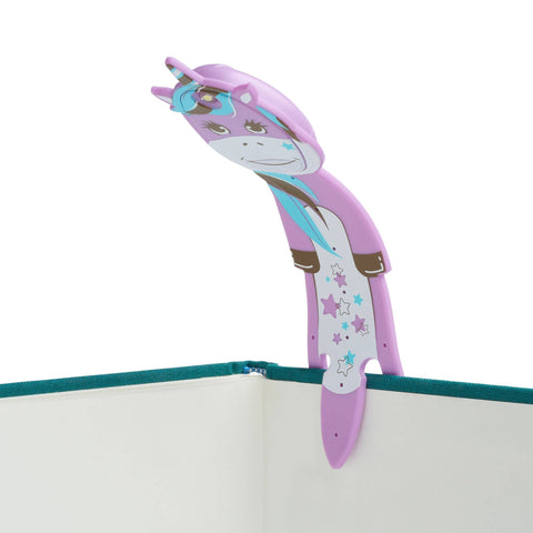 Thinking Gifts Company Ltd - Flexilight Unicorn LED 2 in 1 Reading Book Light/Bookmark: Blue