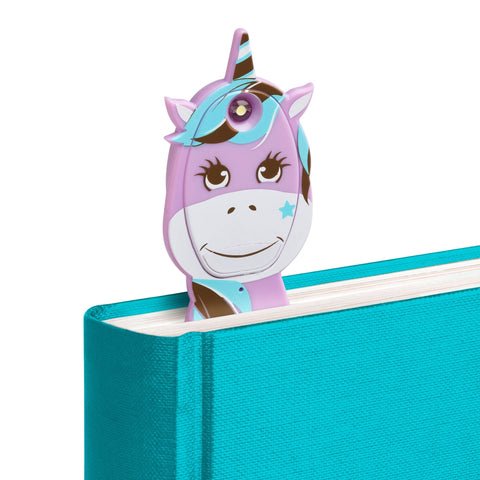 Thinking Gifts Company Ltd - Flexilight Unicorn LED 2 in 1 Reading Book Light/Bookmark: Blue