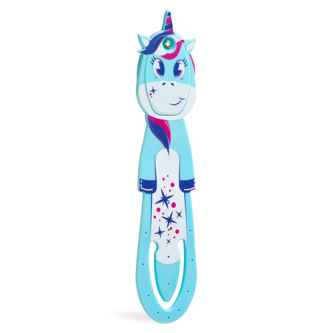 Thinking Gifts Company Ltd - Flexilight Unicorn LED 2 in 1 Reading Book Light/Bookmark: Blue