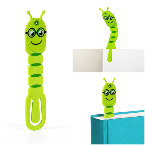 Thinking Gifts Company Ltd - Flexilight Bookworm LED 2 in 1 Reading Book Light/Bookmark: Green