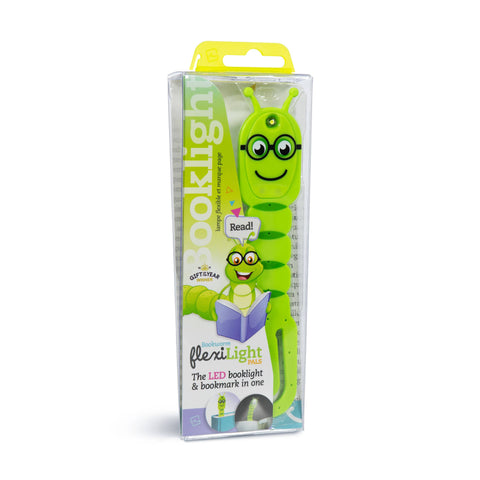 Thinking Gifts Company Ltd - Flexilight Bookworm LED 2 in 1 Reading Book Light/Bookmark: Green