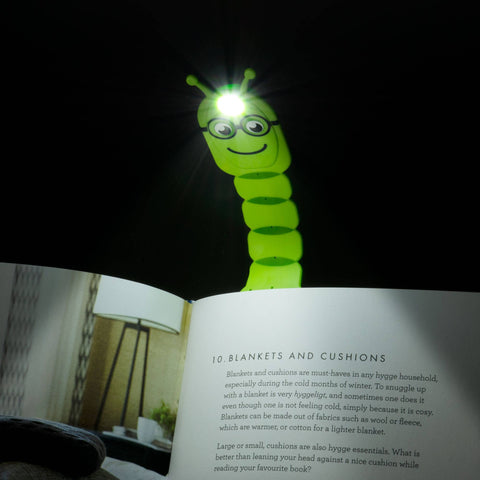 Thinking Gifts Company Ltd - Flexilight Bookworm LED 2 in 1 Reading Book Light/Bookmark: Green