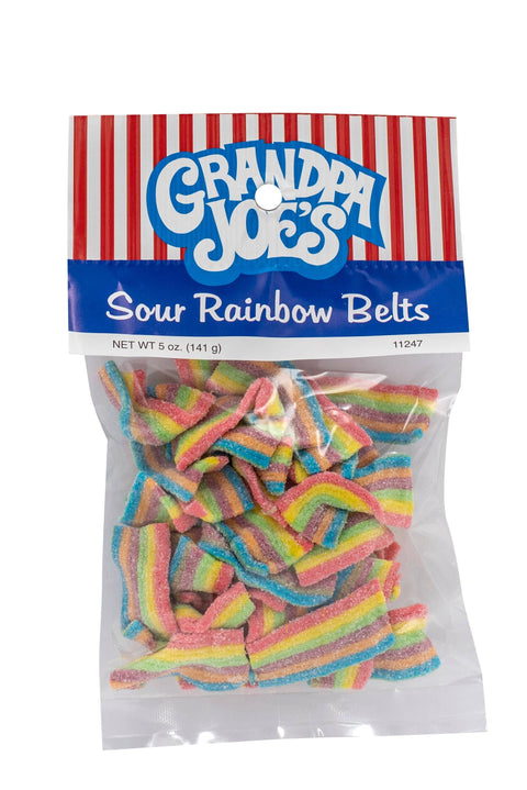 Sour Rainbow Belts | Grandpa Joe's Candy Shop