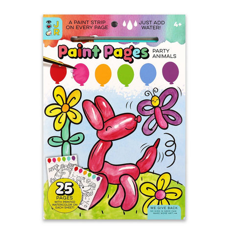 Paint Pages: Party Animals | Bright Stripes