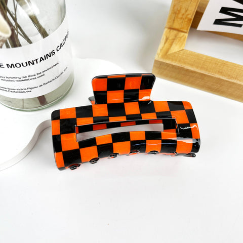 Checkerboard Hair Clip: Black | mildstyles