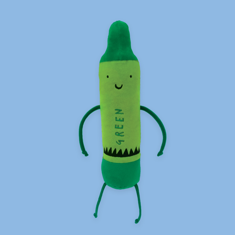 The Day the Crayons Quit Green Crayon Doll | MerryMakers, Inc.