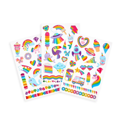 Over The Rainbow Tattoo Palooza Temporary Glitter Tattoo | OOLY