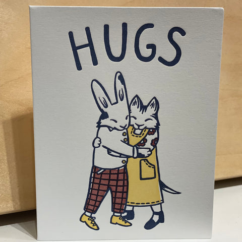 Hugs Letterpress Card | Anna Alter