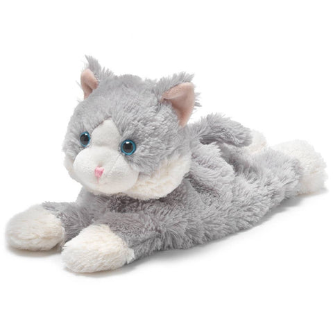 Weighted Gray Cat Plush Animal | Warmies
