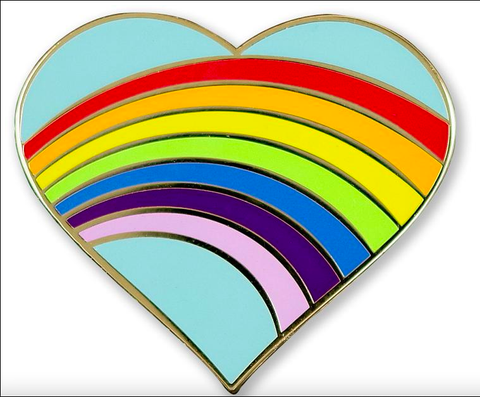 Enamel Pin Rainbow Heart